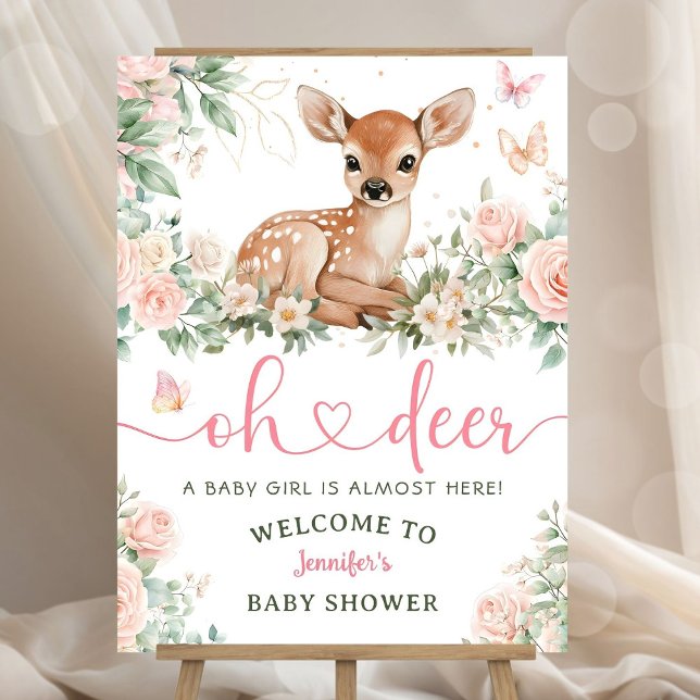 Oh Deer Baby Shower Welcome Sign Foam Boards (Creator Uploaded)