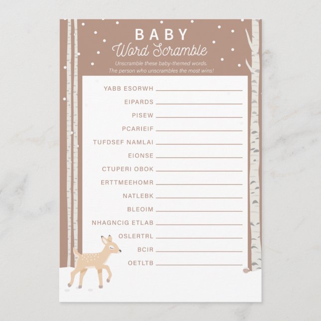 Oh Deer - Baby Word Scramble Program (Front)