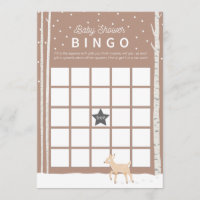 Oh Deer - BINGO Baby Shower Game Program