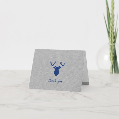 Oh Deer Buck baby shower thank you note