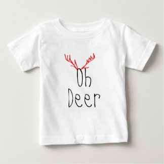 Oh Deer Christmas baby Raglan T-shirt