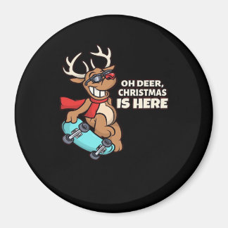 Oh Deer Christmas Celebration Holiday Design  Magnet