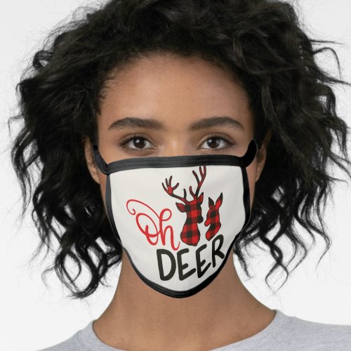 Oh Deer Christmas Face Mask