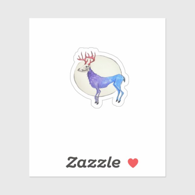 Oh Deer Clean Graphic Style  Sticker (Sheet)