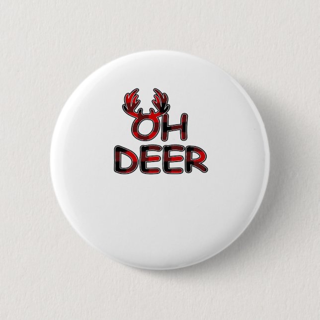 Oh Deer Clean Layout  Button (Front)