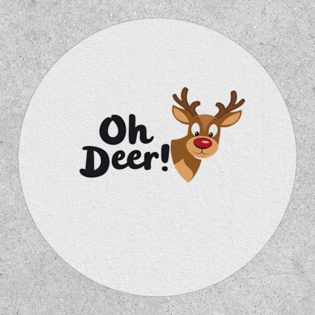 Oh Deer Clean Minimal Seeing  Patch (Front)