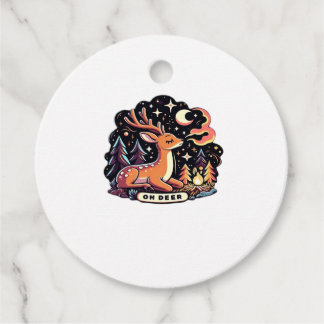 Oh Deer Contemporary Graphic Vibe Favor Tags