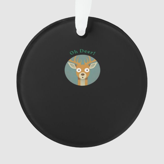 Oh Deer Creative Style Ornament (Front)