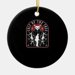 Oh Deer Cult Of The Tree Artistic Style Ceramic Ornament