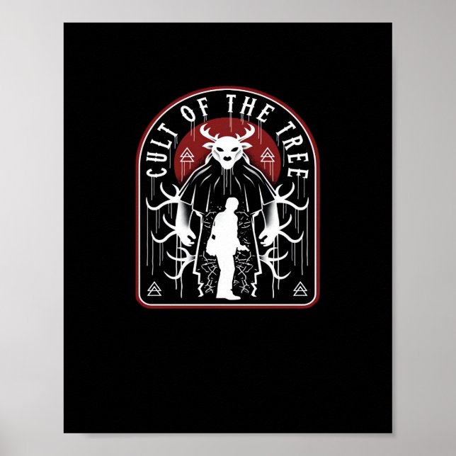 Oh Deer Cult Of The Tree Artistic Style  Poster (Front)
