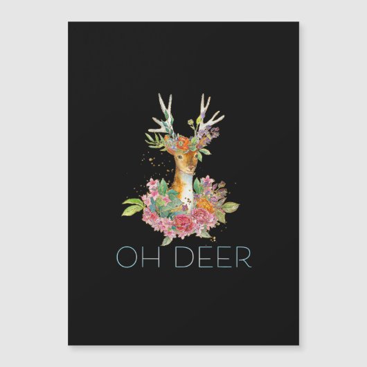 Oh Deer Cute Colorful Deer Minimal Design  (Front)