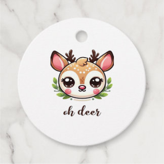 Oh Deer Cute Deer Minimal Design Favor Tags