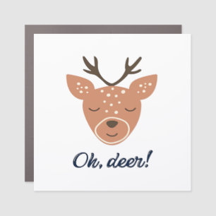 Oh Deer Deer Love Save The Deer Creative Design Car Magnet