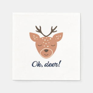 Oh Deer Deer Love Save The Deer Creative Design Napkins