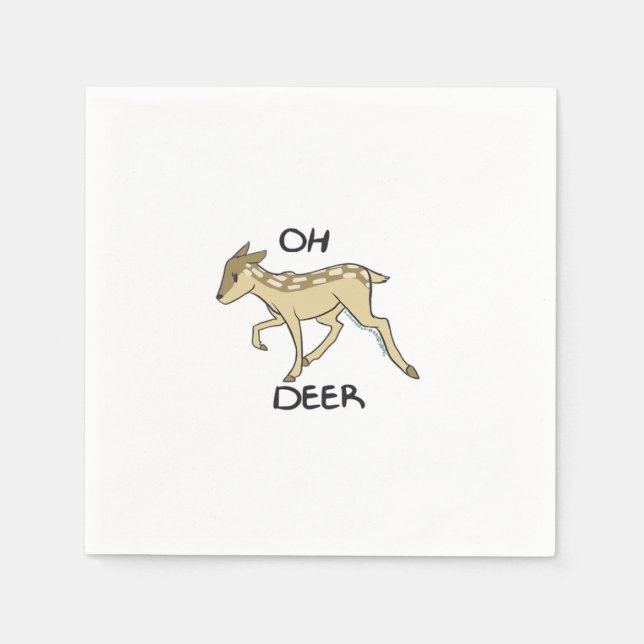 Oh Deer Elegant Timeless Style  Napkins (Front)