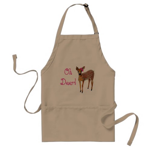 Oh Deer Fawn Adult Apron