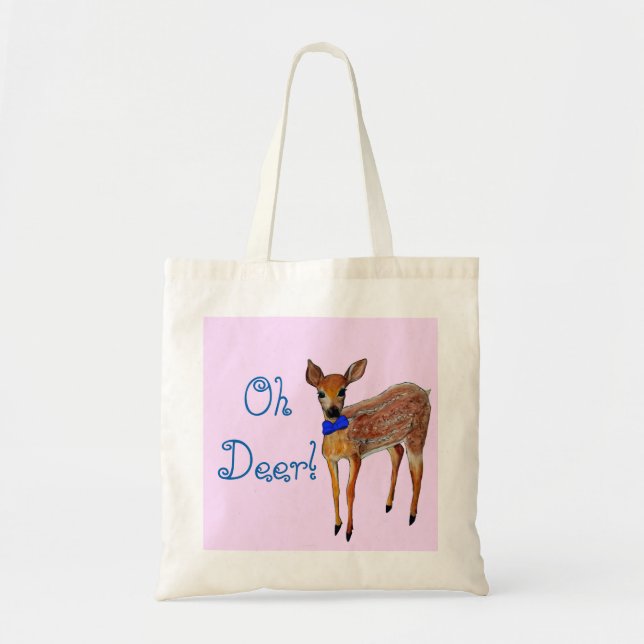 "Oh Deer" Fawn Tote (Front)