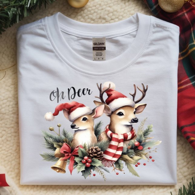 Oh Deer Festive Tri-Blend Shirt (Creator Uploaded)