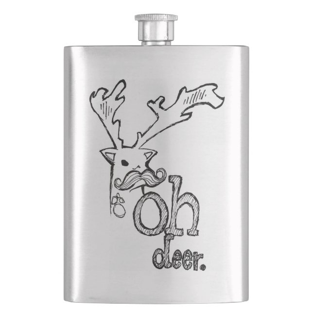 Oh Deer Flask (Front)
