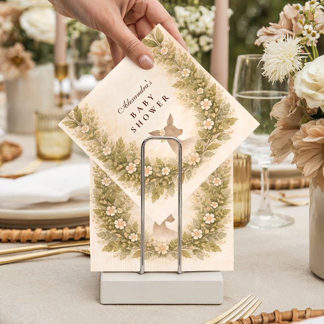 Oh Deer Forest Baby Shower Napkins (Creator Uploaded)