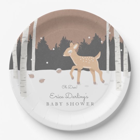 deer paper plates