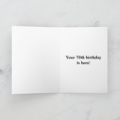Oh, Deer Funny 70th Birthday Card (Inside)