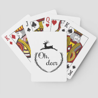 Oh Deer Funny Style Design Poker Cards