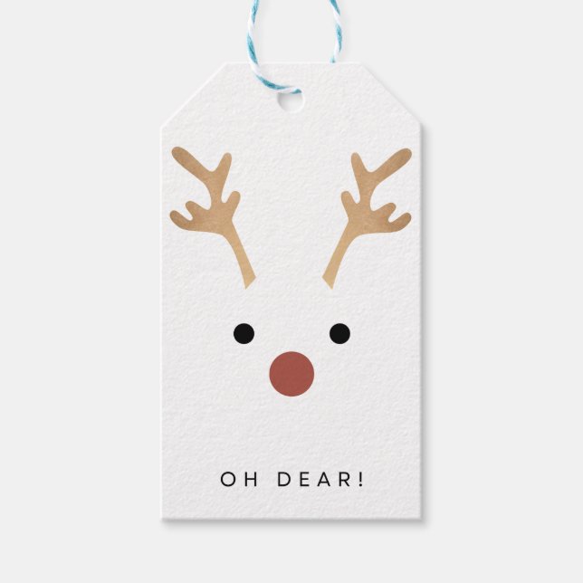 Oh Deer Gift Tag  (Front)