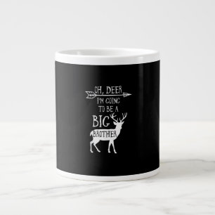 Oh Deer Going To Big Brother Christmas Announcemen Giant Coffee Mug