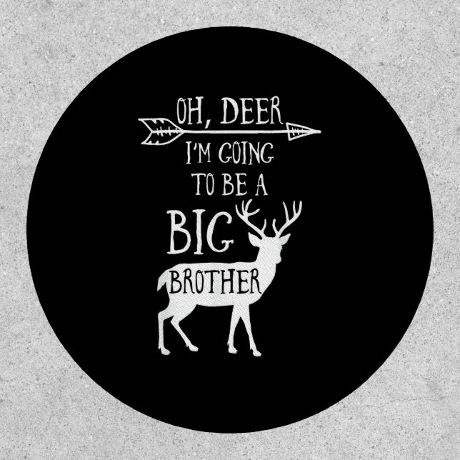Oh Deer Going To Big Brother Christmas Announcemen Patch (Front)