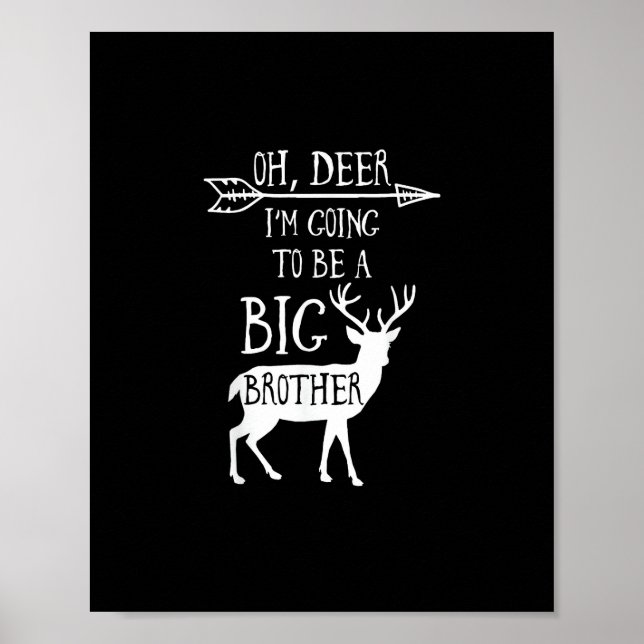 Oh Deer Going To Big Brother Christmas Announcemen Poster (Front)