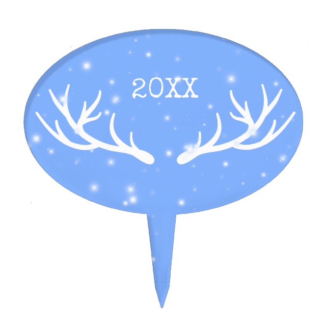 Oh Deer Holiday Cake Pick (Front)