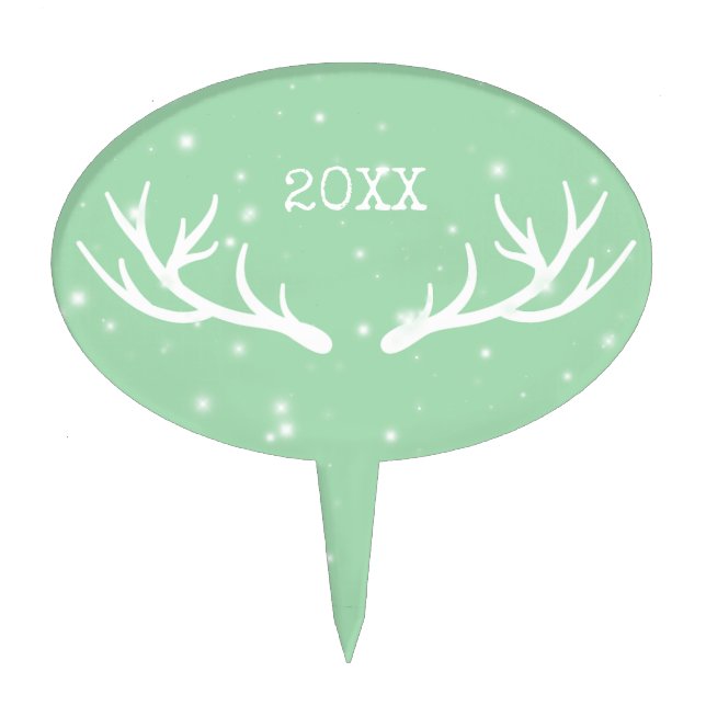 Oh Deer Holiday Cake Pick (Front)