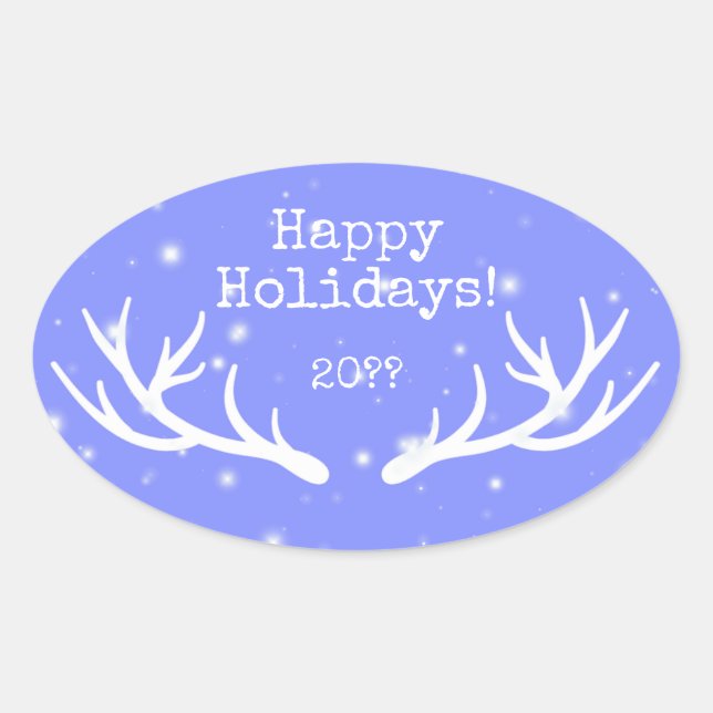 Oh Deer Holiday Sticker (Front)