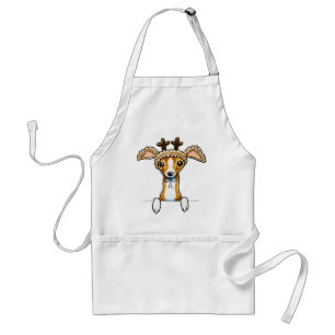 Oh Deer Italian Greyhound Adult Apron