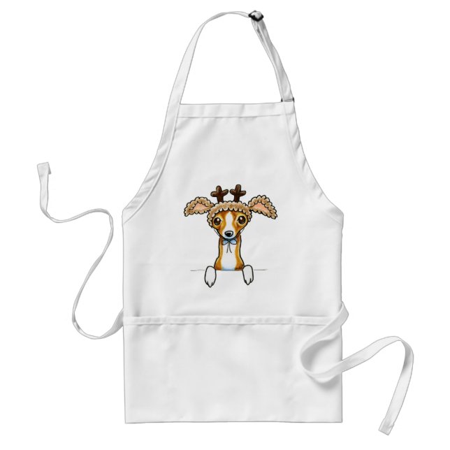 Oh Deer Italian Greyhound Adult Apron (Front)