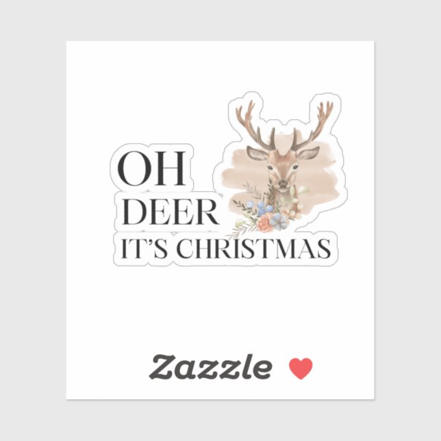 Oh deer, it's Christmas Sticker (Sheet)