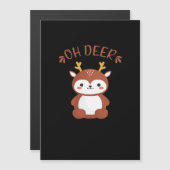 Oh Deer Kawaii Deer Playful Art Style  (Front/Back)