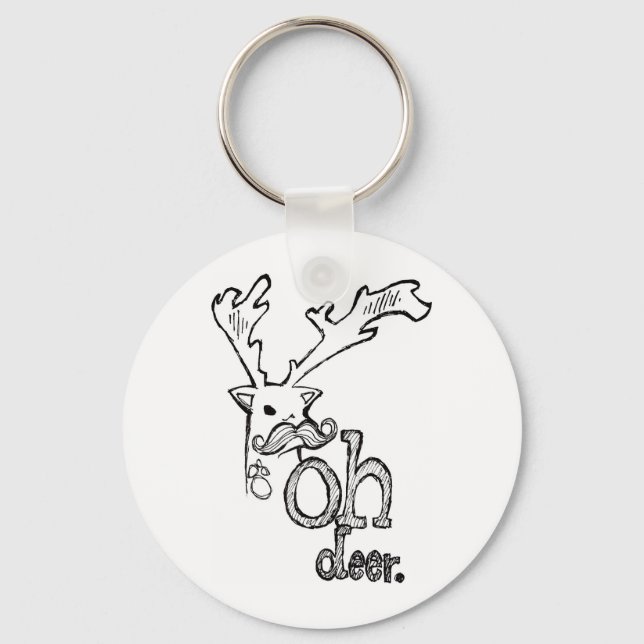 Oh Deer Keychain (Front)