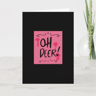 Oh Deer Minimal Aesthetic Card