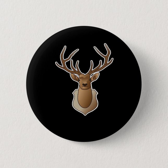 Oh Deer Minimal Design  Button (Front)