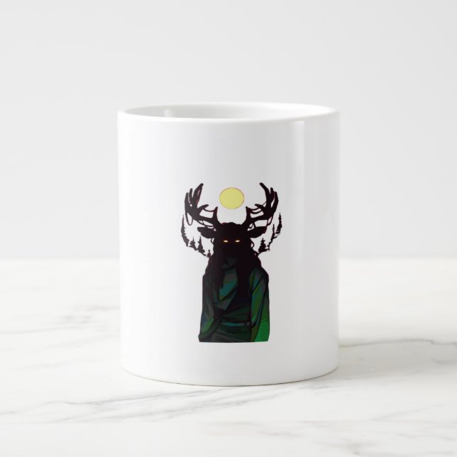 Oh Deer Minimal Design  Giant Coffee Mug (Front)