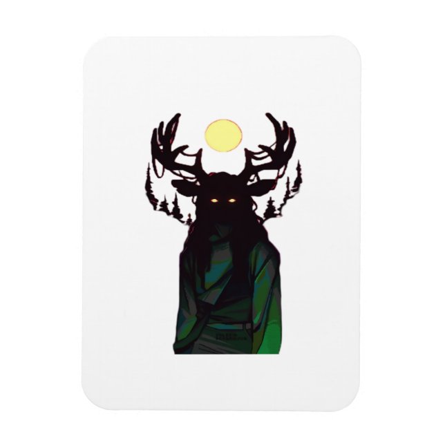 Oh Deer Minimal Design  Magnet (Vertical)