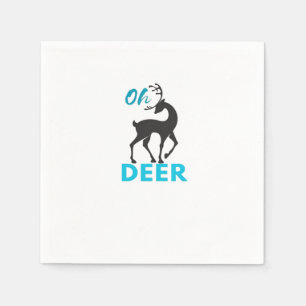 Oh Deer Minimal Design  Napkins