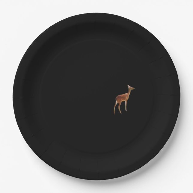 Oh Deer Minimal Design  Paper Plates (Front)