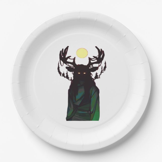 Oh Deer Minimal Design  Paper Plates (Front)