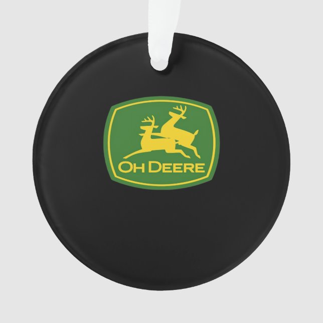 Oh Deer Minimal Modern Design Acrylic Ornament (Front)