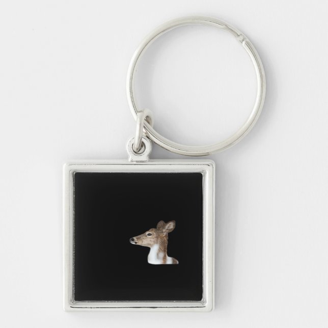 Oh Deer Minimal Modern Design Keychain (Front)