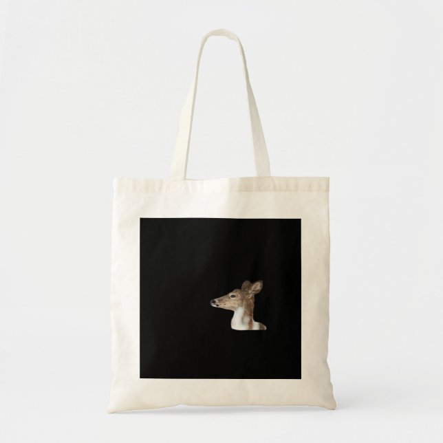 Oh Deer Minimal Modern Design Tote Bag (Front)