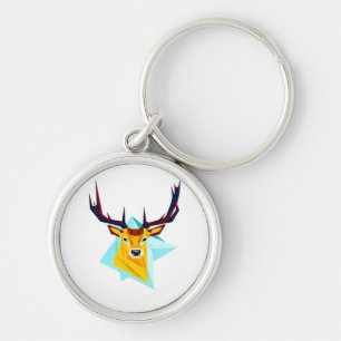 Oh Deer Minimal Rustic Style  Keychain
